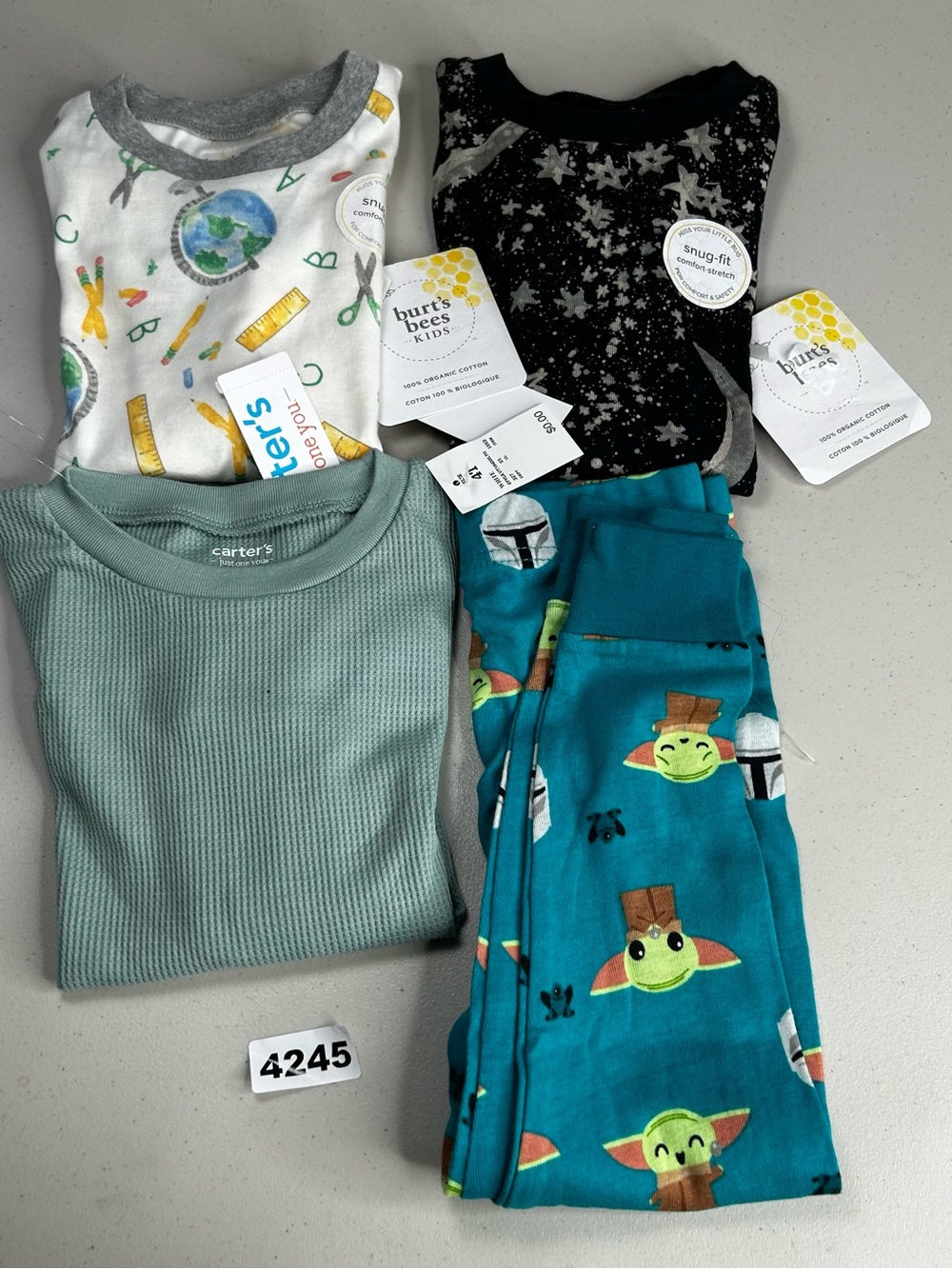 Burt's Bees Baby Carter's 4T Cotton 2-Piece Long Sleeve Snug Fit Pajama Set
